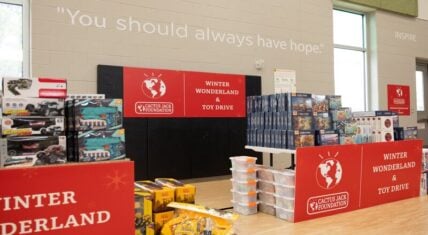 Travis Scott's Cactus Jack Foundation hosts park & holiday drive