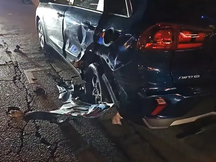 Michael B. Jordan crashes his Ferrari in Hollywood