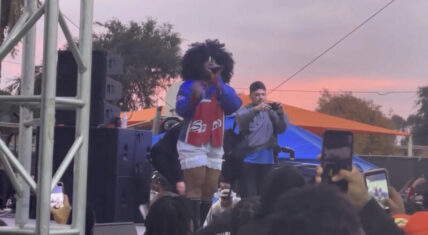 SZA and more perform at TDE's Christmas concert & toy drive