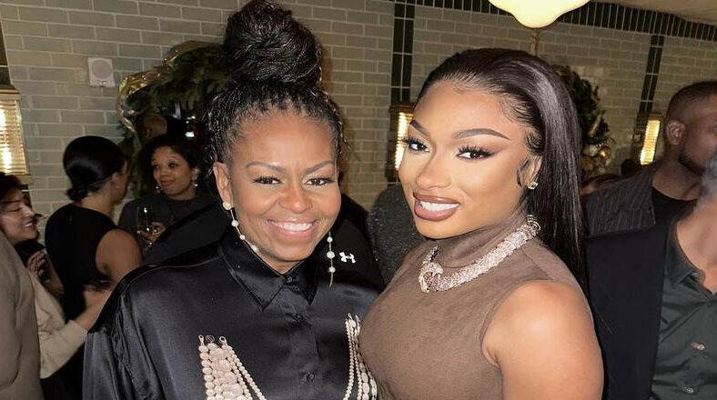 Megan Thee Stallion shows off new photos with Michelle Obama