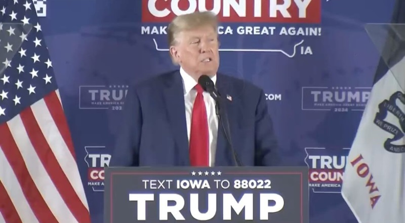 Donald Trump tells Iowa crowd to get over school shooting