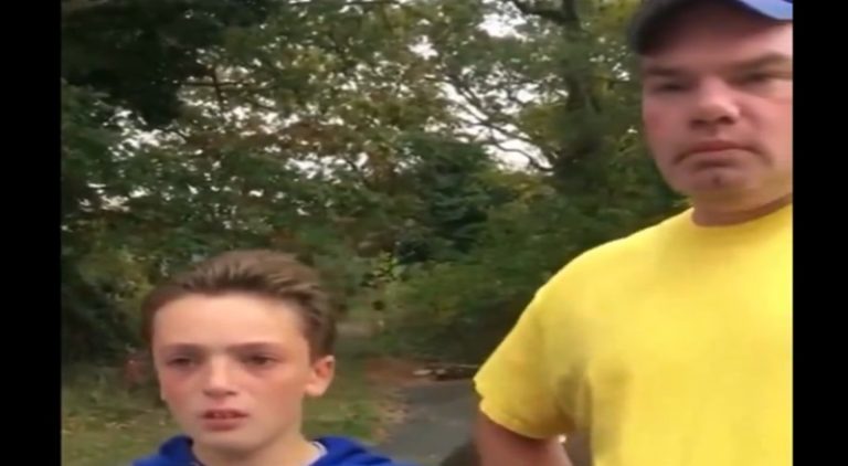 Father-son duo bully man hunting a deer in their neighborhood