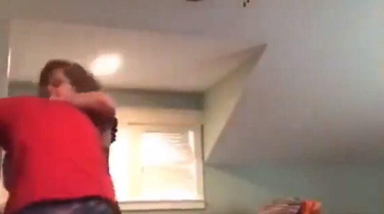 Guy shoots gun by accident and his mom beats him up