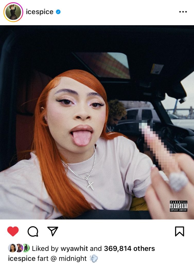 Ice Spice announces “Think U The Sh!t (Fart)” single