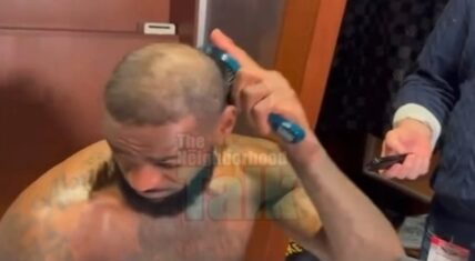 LeBron James clowned for brushing his hair when he's bald