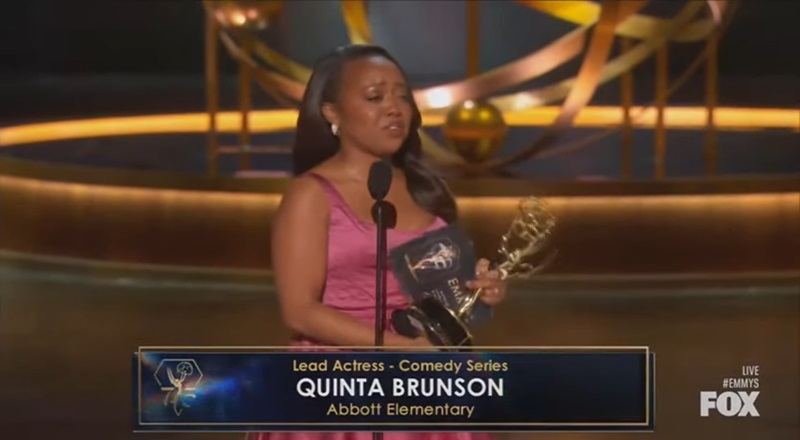 Quinta Brunson wins Best Lead Actress in a Comedy Series