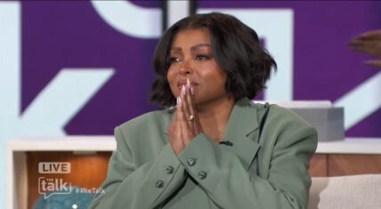Taraji P Henson cries during standing ovation on The Talk