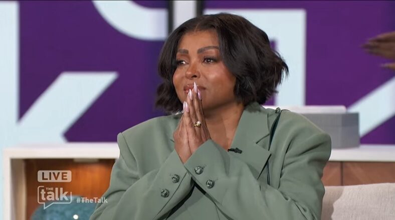 Taraji P Henson cries during standing ovation on The Talk