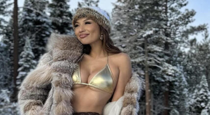 Jeannie Mai shows off bikini photo shoot in snow for birthday