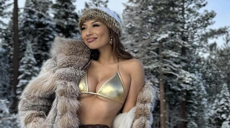 Jeannie Mai shows off bikini photo shoot in snow for birthday