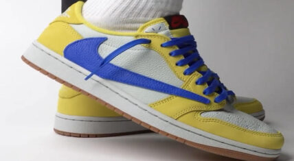 Travis Scott x Air Jordan 1 Low OG "Canary" to be released in May