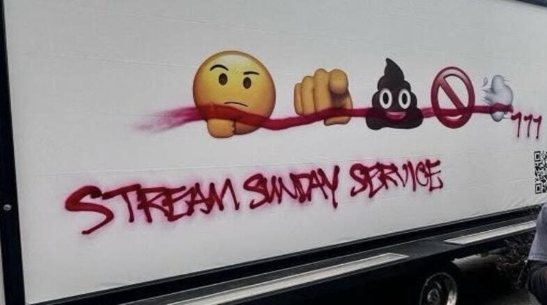 Ice Spice's billboard truck gets vandalized by Latto fan
