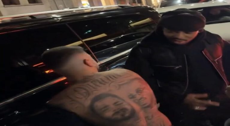 Quavo meets fan who got a large back tattoo of his face