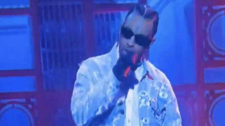 21 Savage performs on "Saturday Night Live"