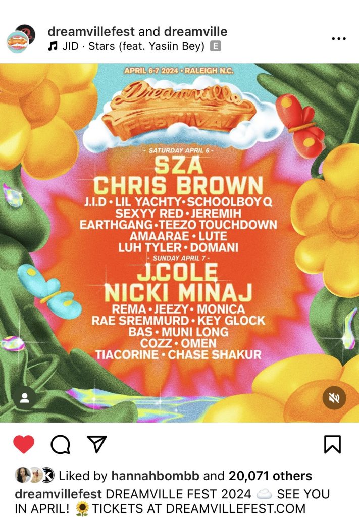 J. Cole, Nicki Minaj, SZA, & more to perform at Dreamville Festival