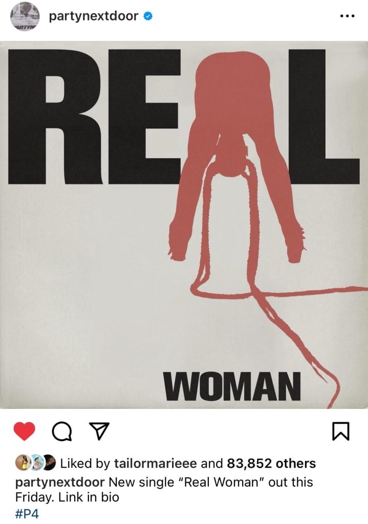 PartyNextDoor announces upcoming "Real Woman" single