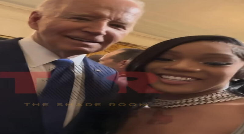 GloRilla meets President Joe Biden at White House