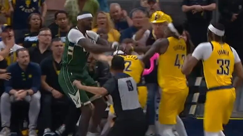 Bobby Portis ejected for hitting Nembhard in Bucks-Pacers Game 4