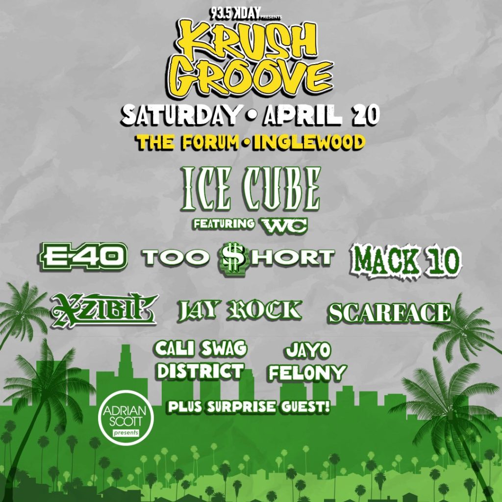 Ice Cube, E-40 and more to perform at Krush Groove concert