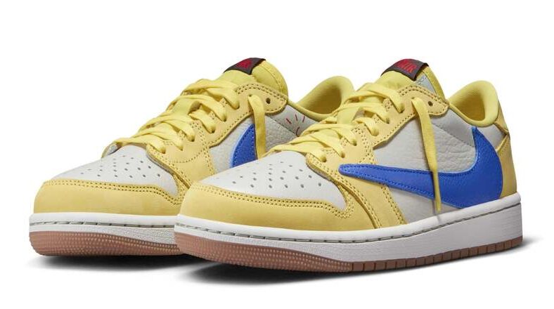 Travis Scott x Air Jordan 1 Low OG "Canary" coming on May 17