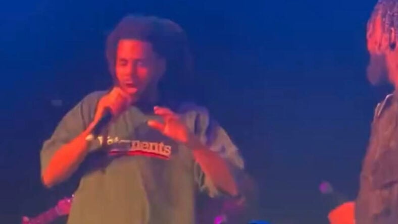 J. Cole forgets lyrics to his verse on Bas' "Tribe" at their NYC show