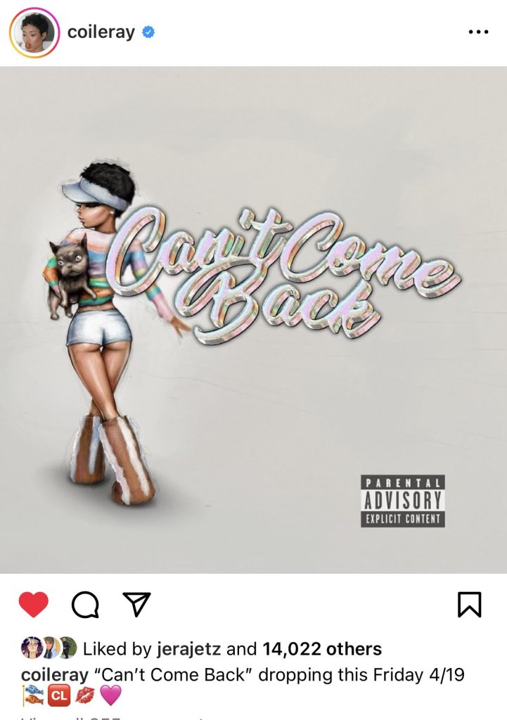 Coi Leray to release "Can't Come Back" single on April 19