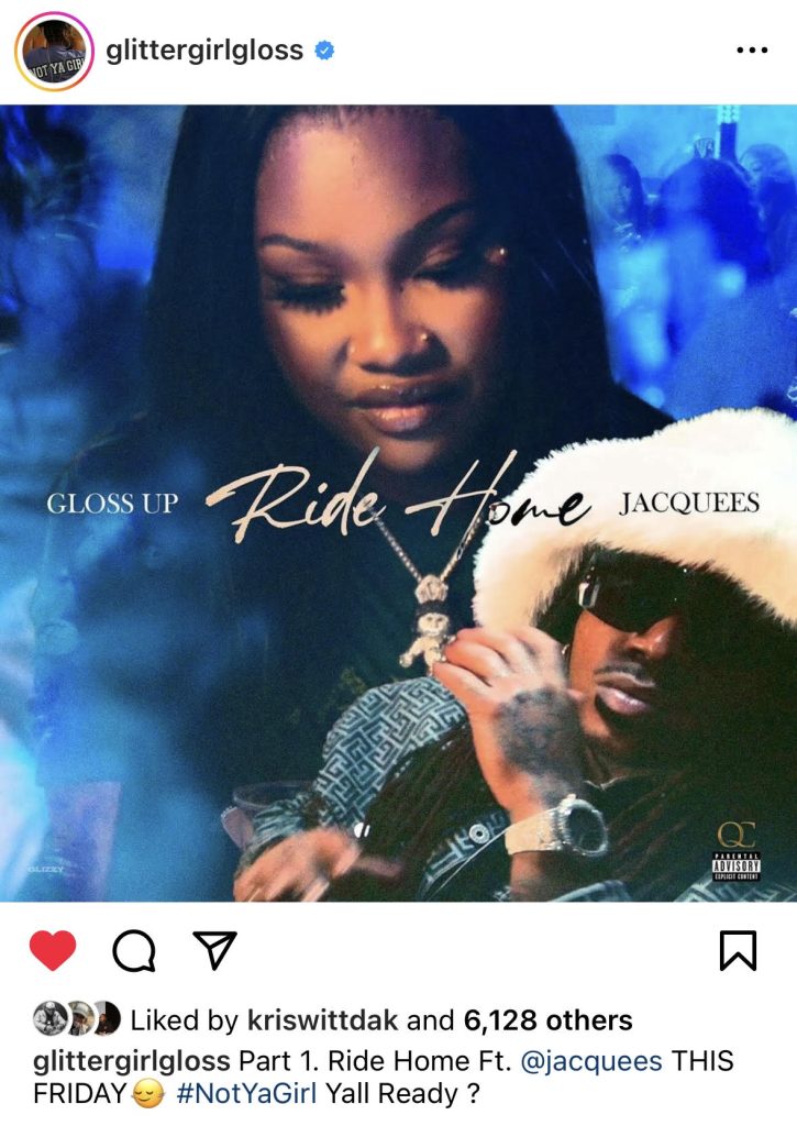 Gloss Up to release "Ride Home" single with Jacquees on April 19