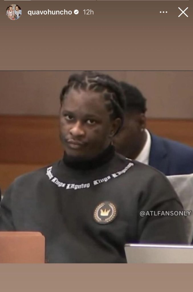Quavo posts Young Thug meme after being dissed by Chris Brown