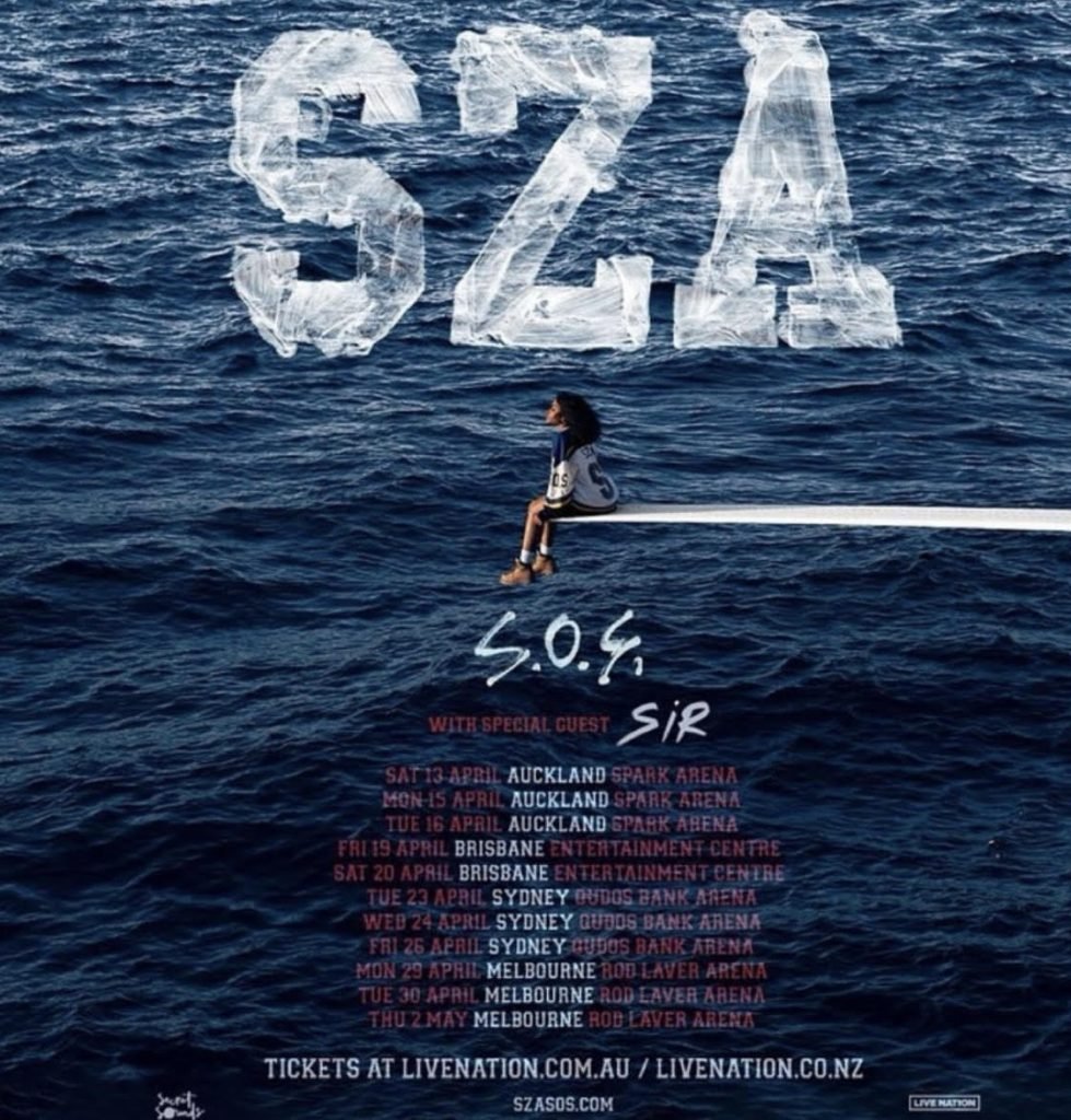 SZA announces SOS Tour dates dates for Australia & New Zealand