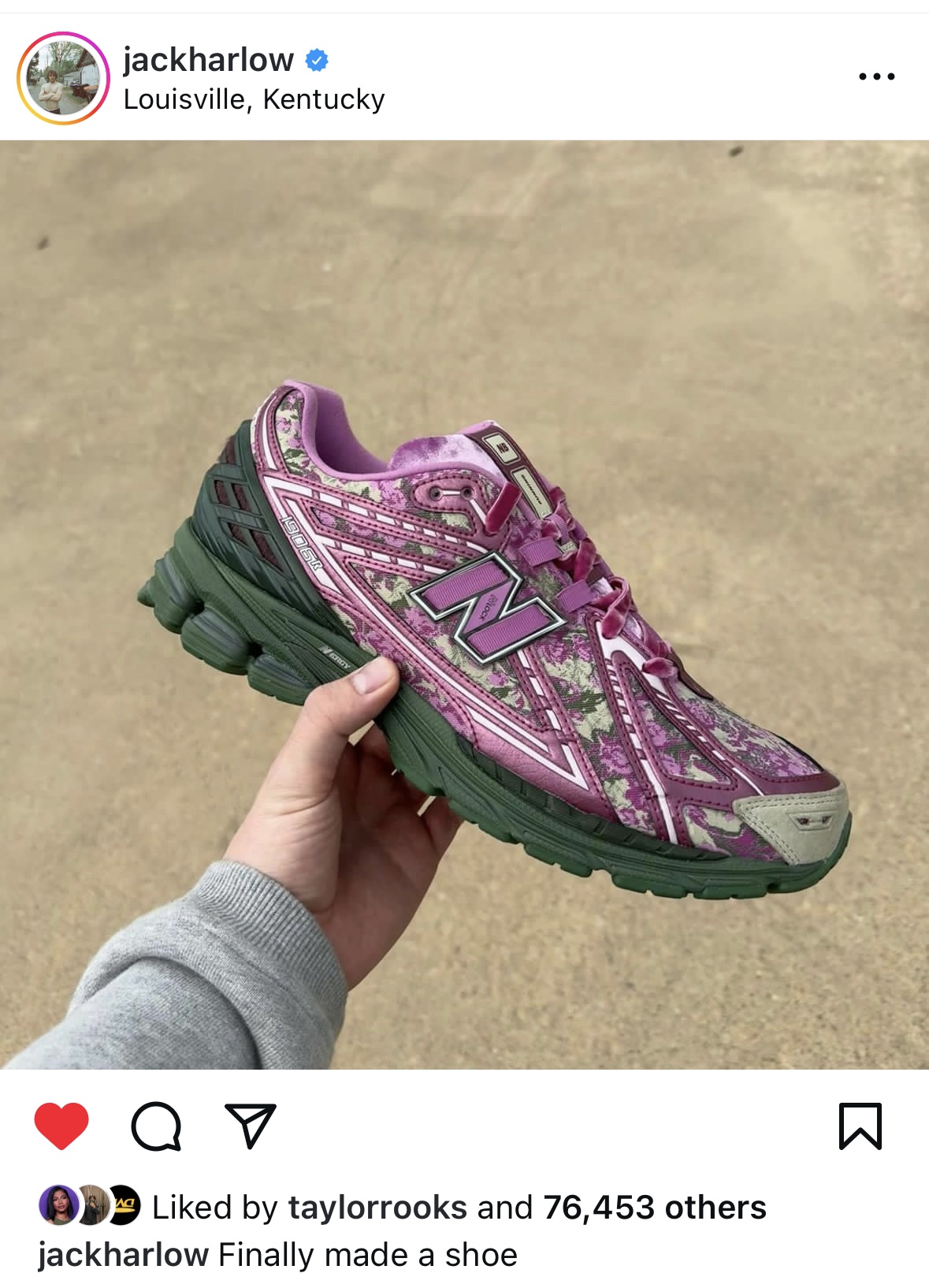Jack Harlow reveals New Balance sneaker collaboration