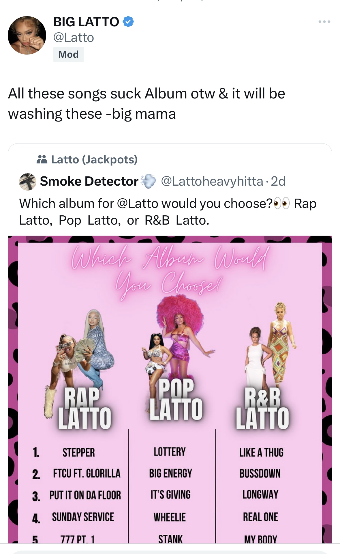 Latto confirms third studio album being in the works