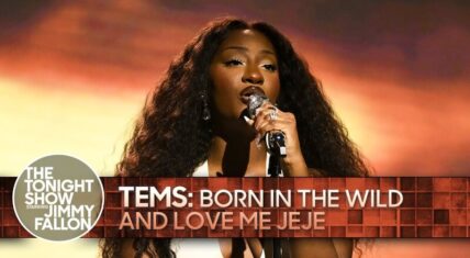Tems performs on "The Tonight Show Starring Jimmy Fallon"