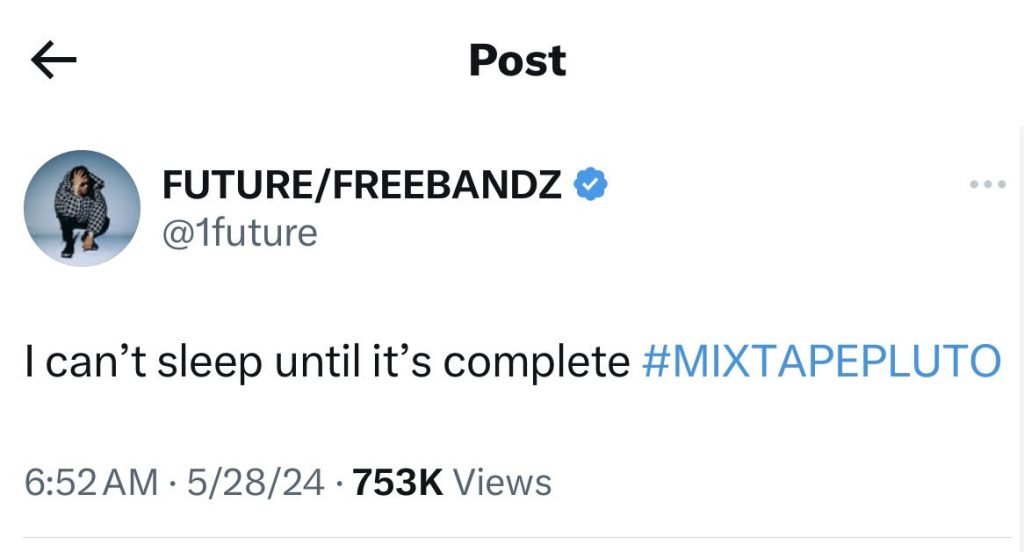Future teases new mixtape again