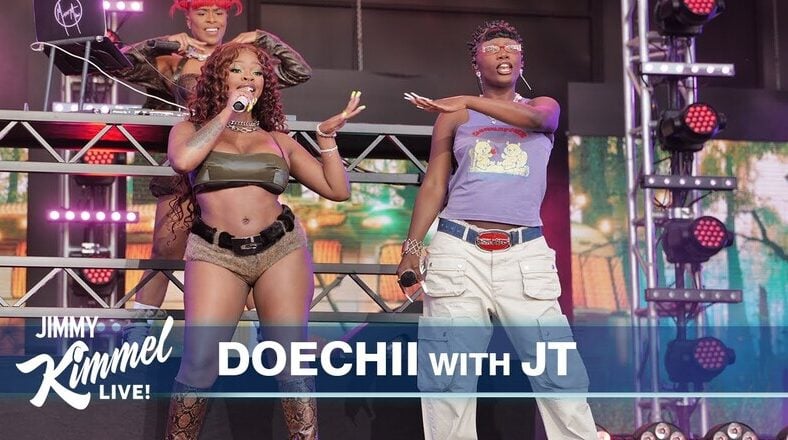 Doechii and JT perform "Alter Ego" on "Jimmy Kimmel Live"