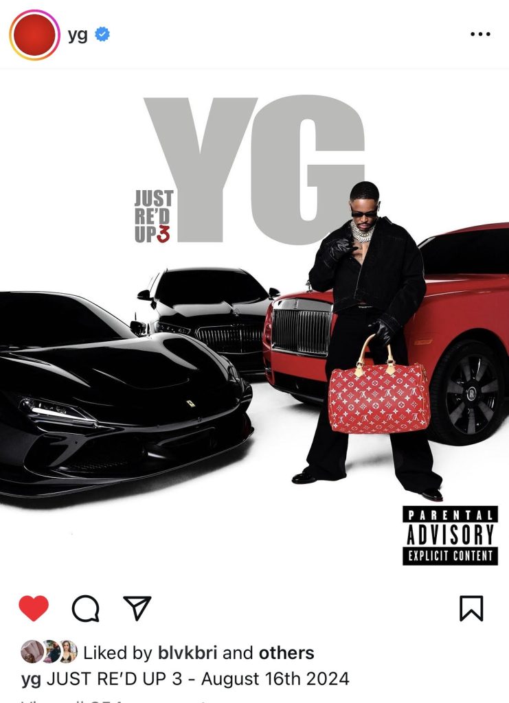YG to release "Just Re'd Up 3" project on August 16