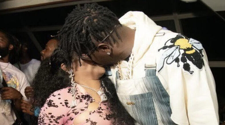 Antonio Brown and Lil Kim spotting kissing at NYC yacht party