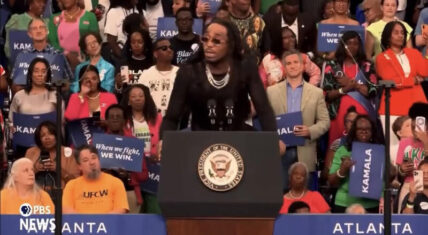 Quavo endorses Kamala Harris at Atlanta rally