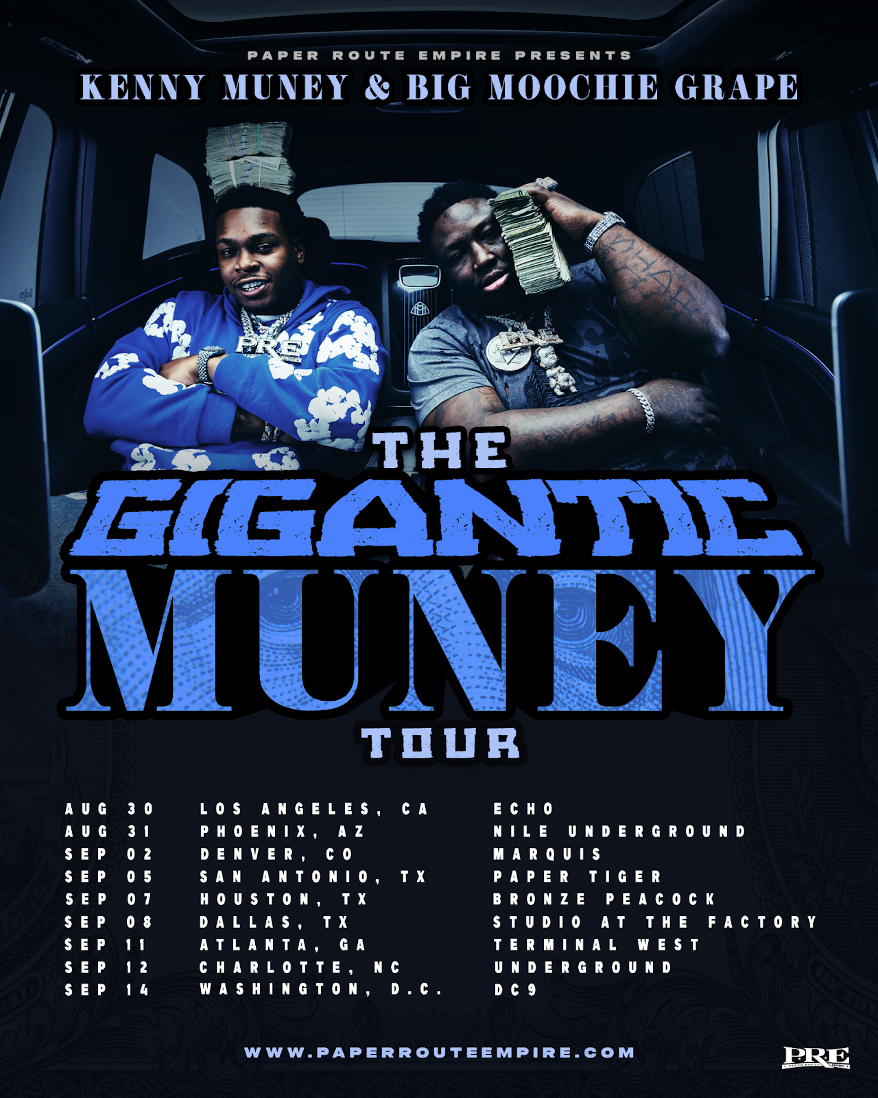 Big Moochie Grape & Kenny Muney announce Gigantic Muney Tour