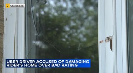 Uber driver allegedly damages family's home over 1-star rating