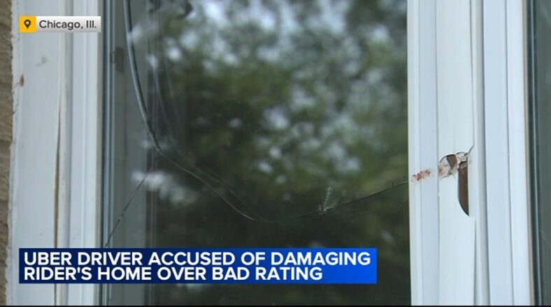 Uber driver allegedly damages family's home over 1-star rating