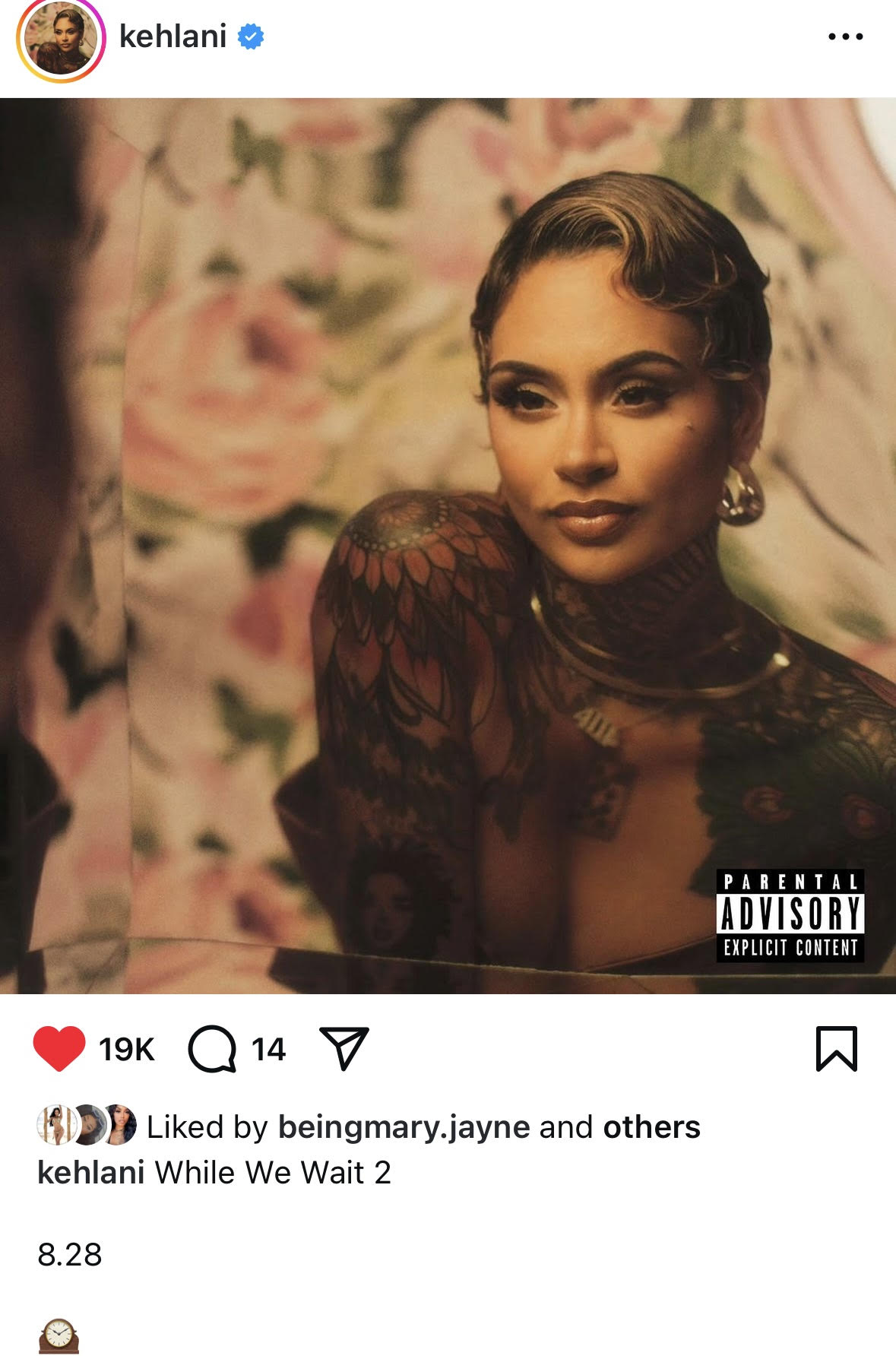 Kehlani to release "While We Wait 2" mixtape on August 28