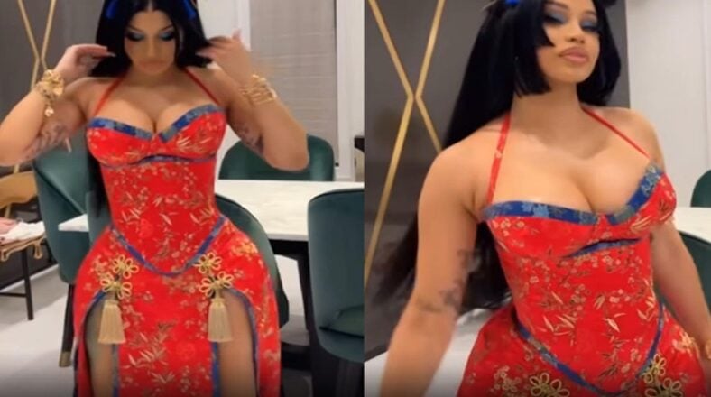 Cardi B flaunts curves in first appearance after welcoming baby