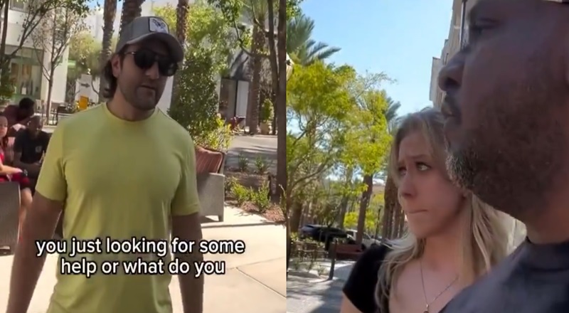Smart woman pretends stranger is her boyfriend to lose stalker