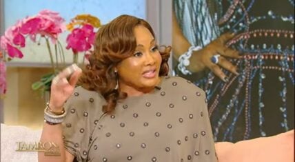 Vivica A. Fox during emotional interview on Tamron Hall show