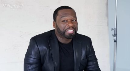 50 Cent discussing his rise from music star to business mogul during a Hollywood Reporter interview.