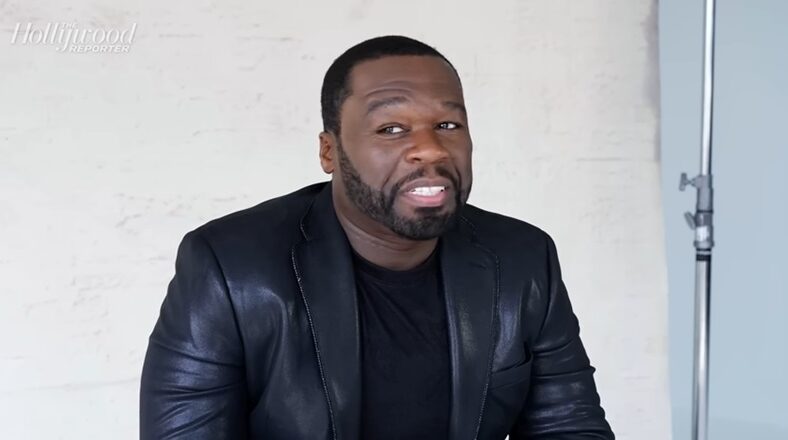 50 Cent discussing his rise from music star to business mogul during a Hollywood Reporter interview.