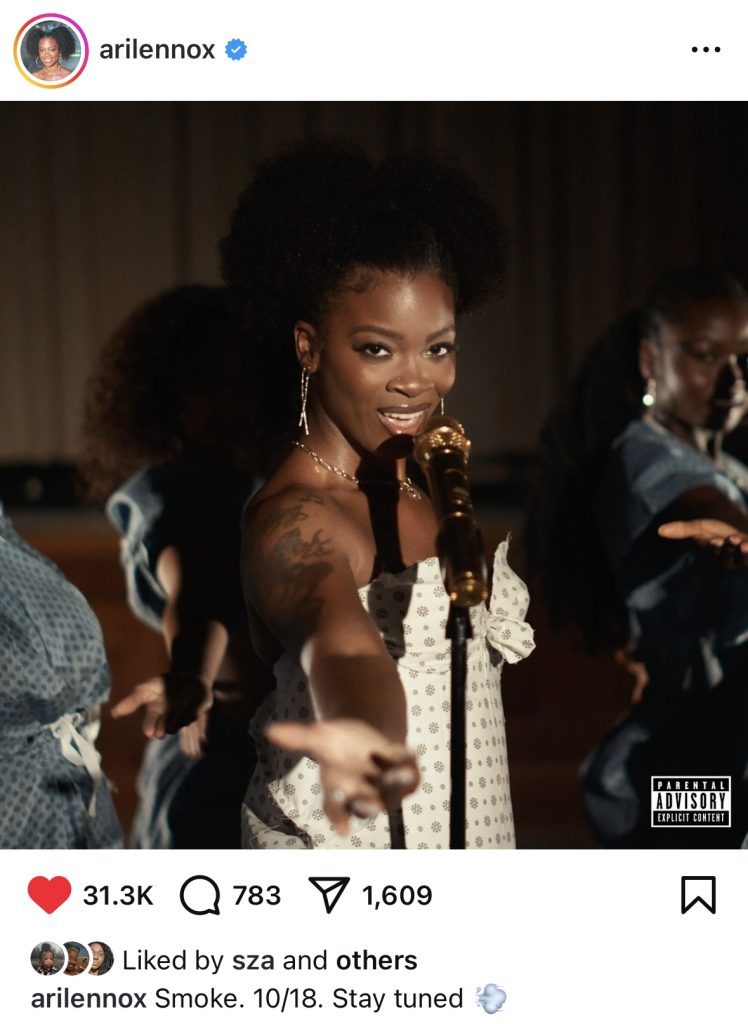 Ari Lennox Set to Release New Single "Smoke" on October 18
