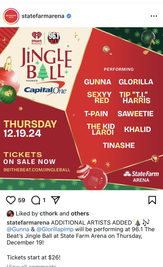 GloRilla and Gunna added to Atlanta Jingle Ball concert