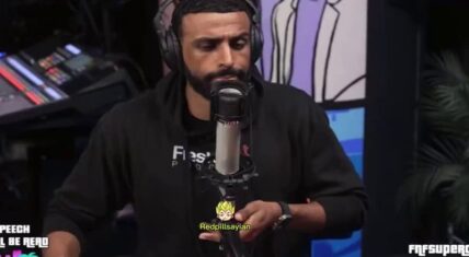 Myron Gaines speaking on Fresh and Fit podcast amid reparations controversy