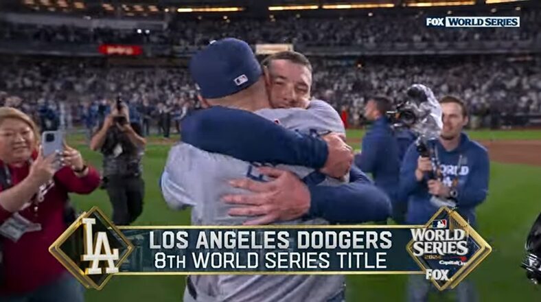 Los Angeles Dodgers celebrate their 8th World Series win after defeating the New York Yankees.